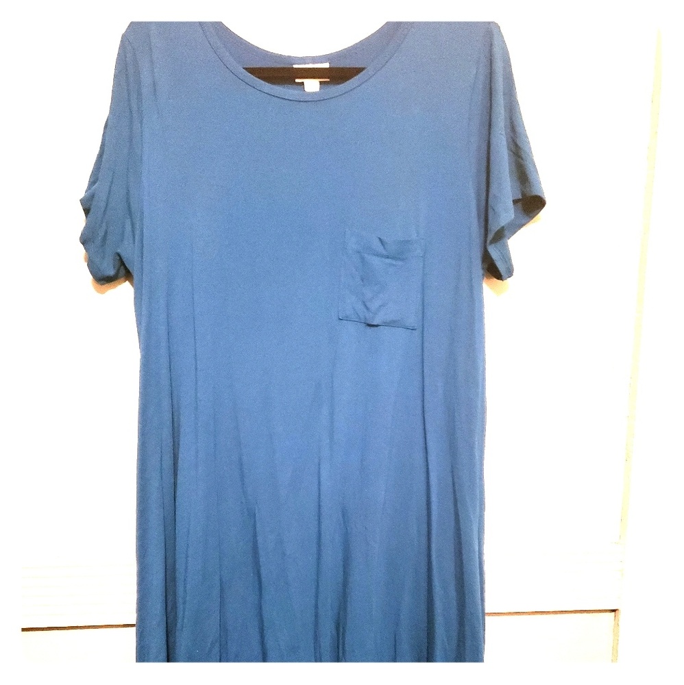 LuLaRoe carly solid teal